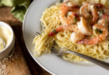 Champagne Shrimp and Pasta