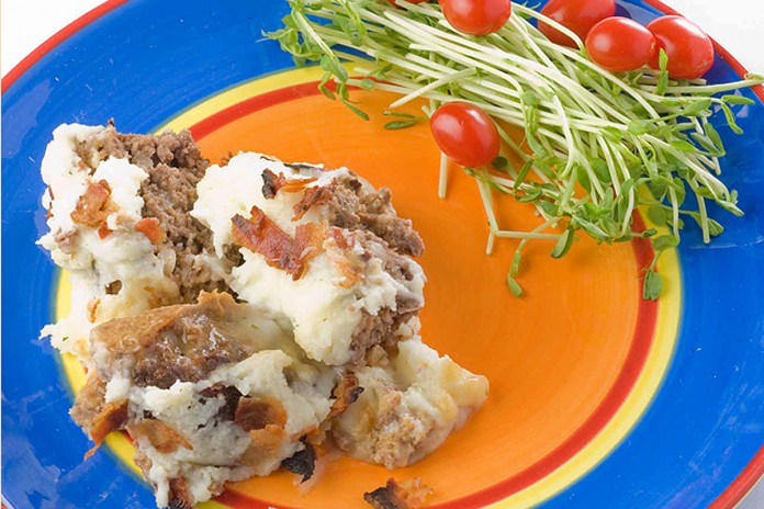 Blue Cheese and Venison Mashed Potatoes