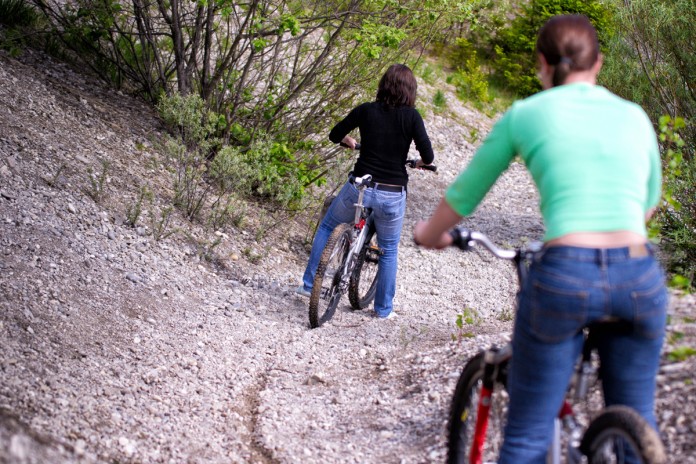 photo of mountain bikers