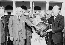 Celebrating Thanksgiving with U.S. history Harry Truman receiving a turkey