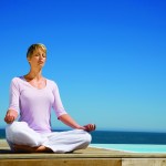 Woman meditating