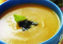 Taxicab Yellow Tomato Soup With Fresh Basil Pesto tomato-soup1