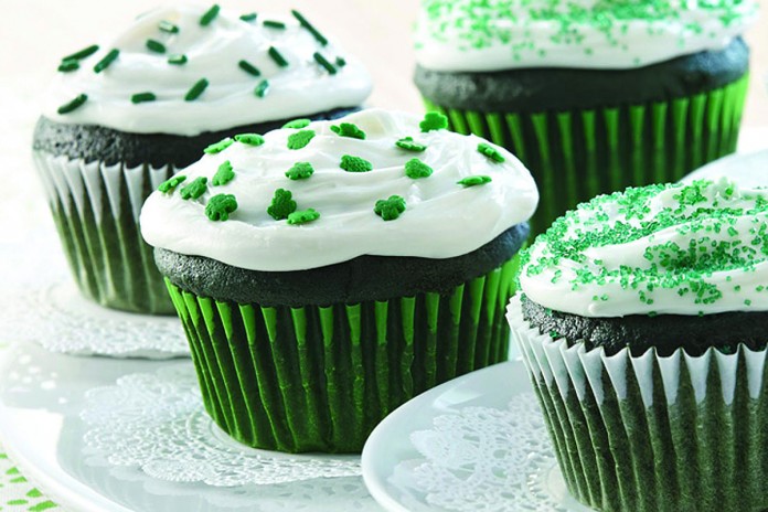 green cupcake