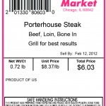 Meat label