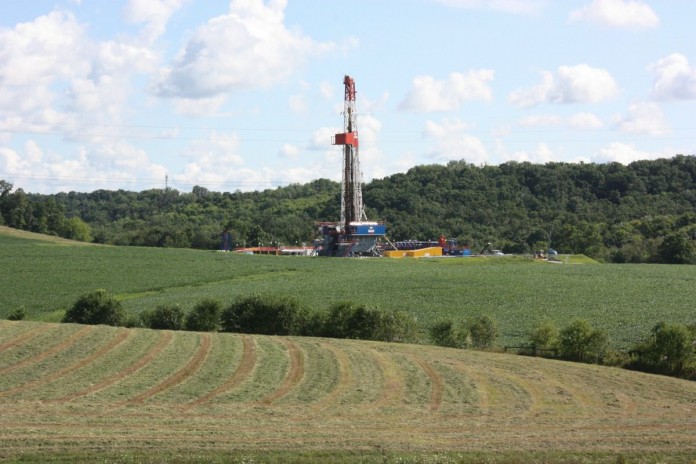 Shale gas rig