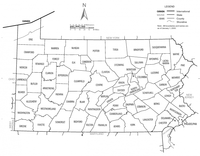 US_Census_Bureau_Pennsylvania_County_Map