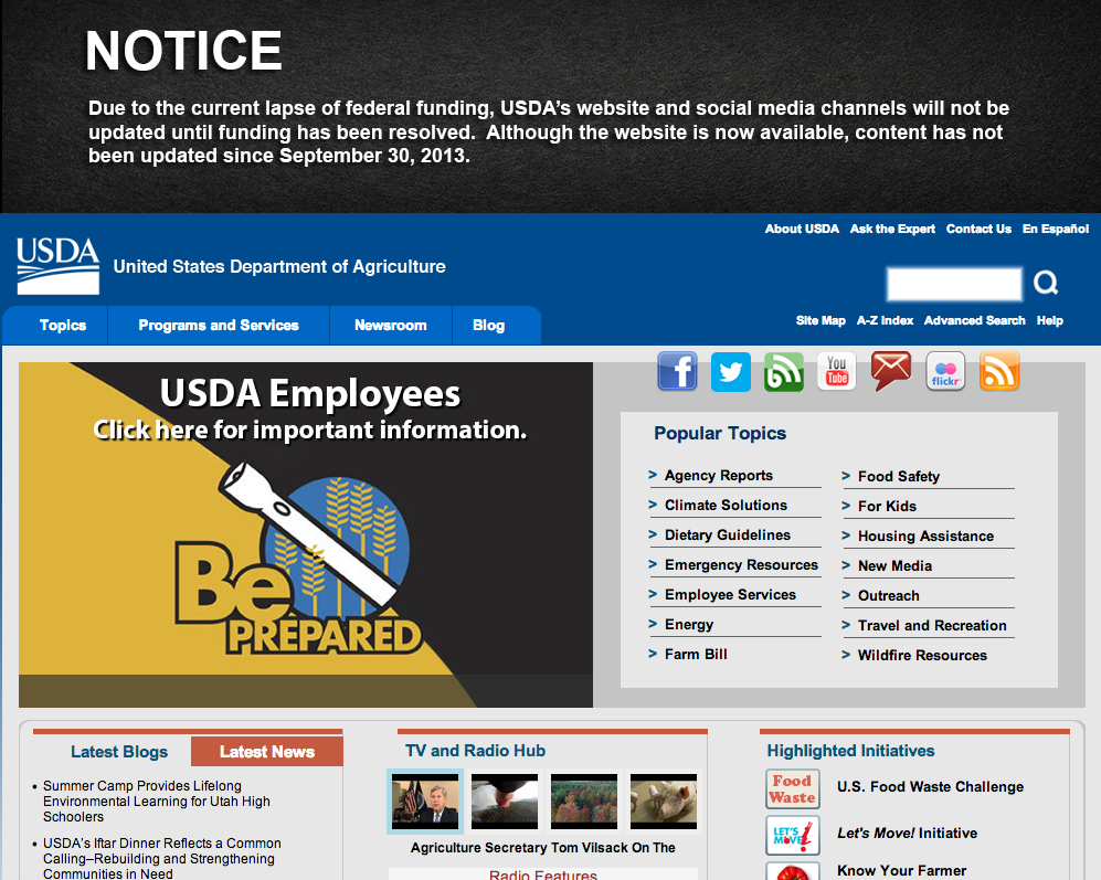 USDA website