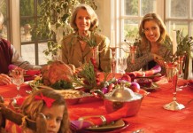 Giving thanks for family and opportunities made possible family gathered around Thanksgiving table