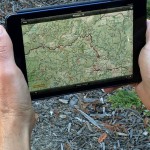 Plan a trip to national forest with digital map
