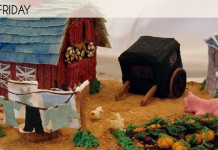 Gingerbread farmhouses and barns (Photos)