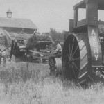 Walter Baughman with tractor