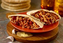 Asian Cranberry-Ginger Sloppy Pockets