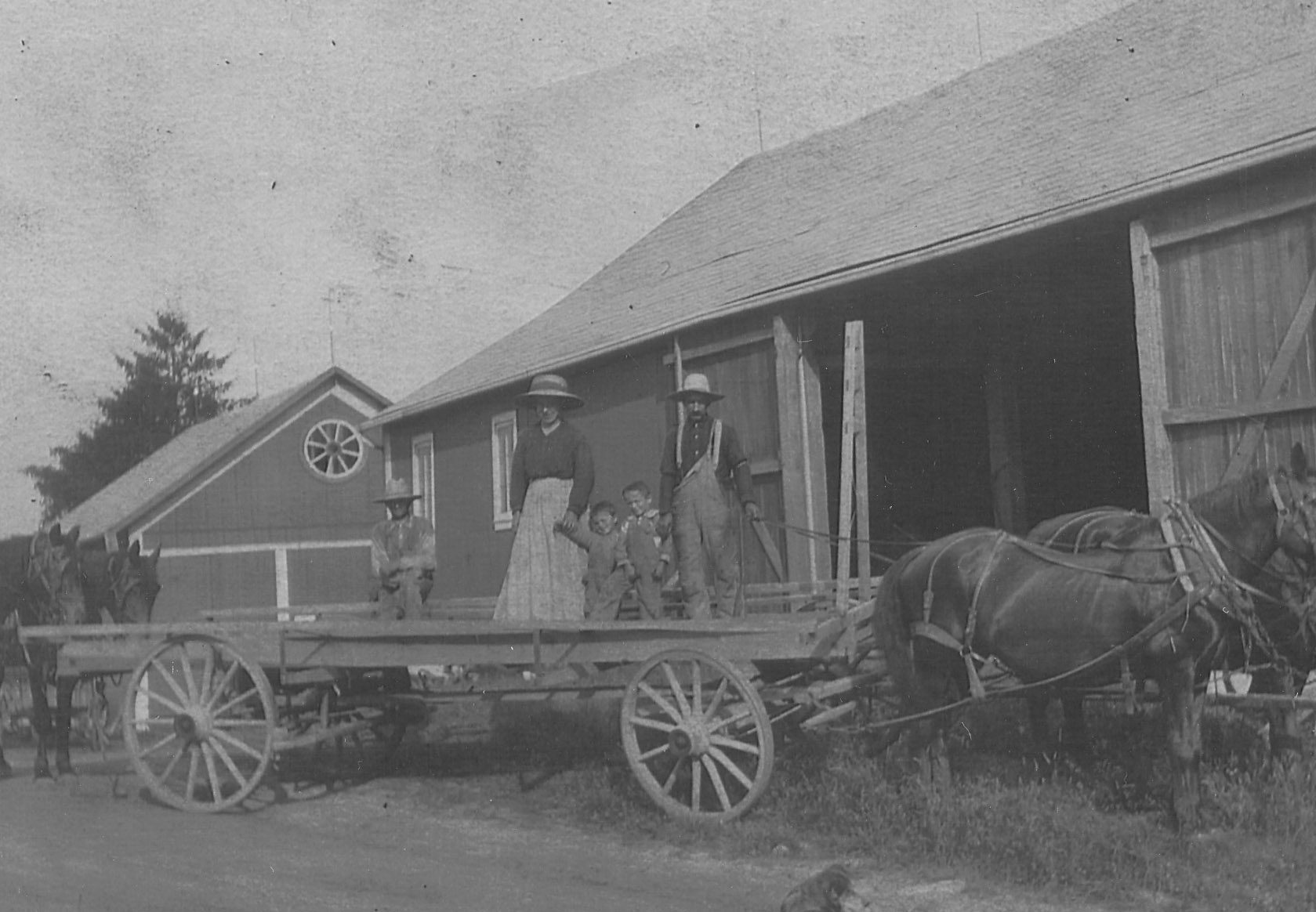 Vintage farm photo, Brunner Farm