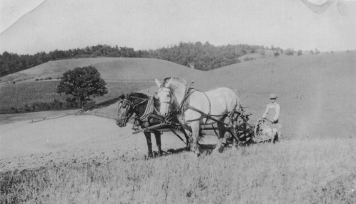 Plowing in 1925