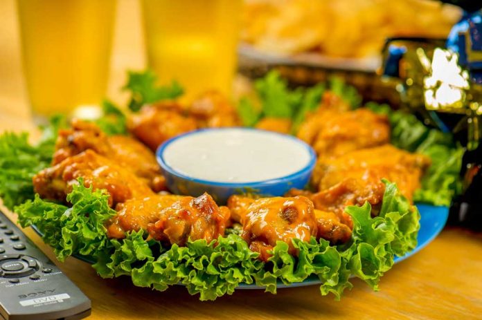 Sweet Gingered Wings Sweet Gingered wings on a plate.