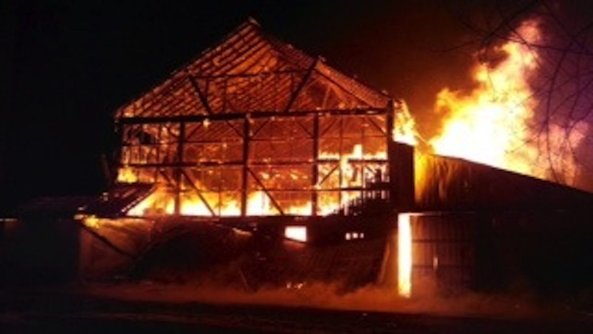Fire takes terrible toll on beloved barn