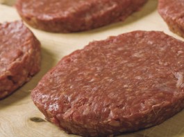 raw hamburgers
