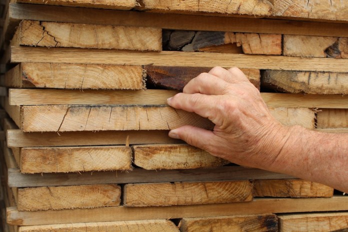 checking wood boards