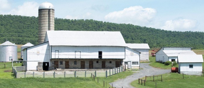 pa. farm buildings.white barn FRONT.8
