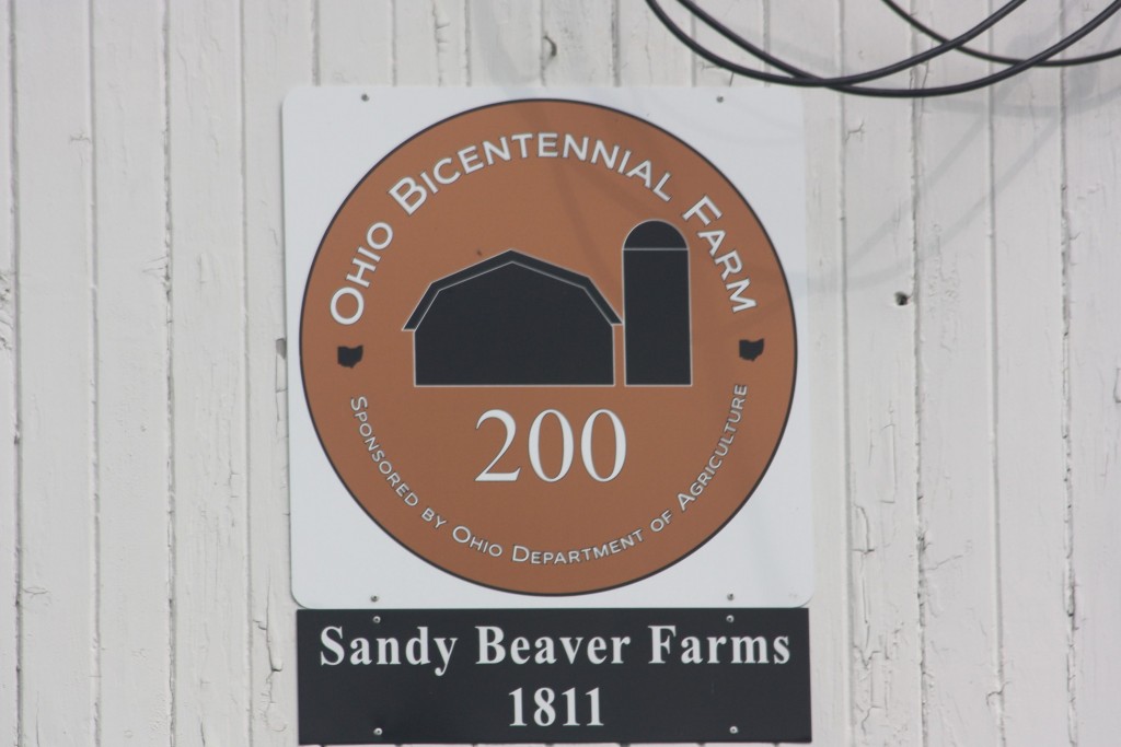 Sign on Bowman farm