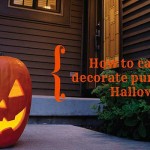 How to carve and decorate pumpkins for Halloween carved pumpkin on porch