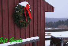 Top 10 gifts for farmers Barn with Christmas wreath
