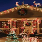 Christmas decoration safety tips House decorated for Christmas