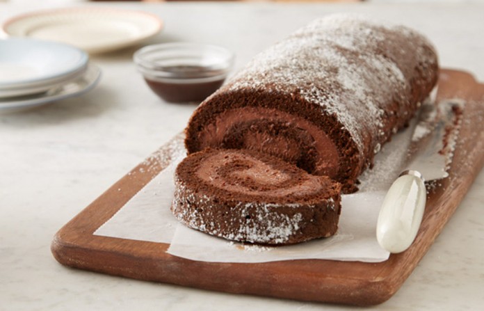 choc mousse cake roll Web