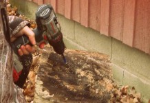 Part II: Growing mushrooms outdoors Drilling holes for growing mushrooms