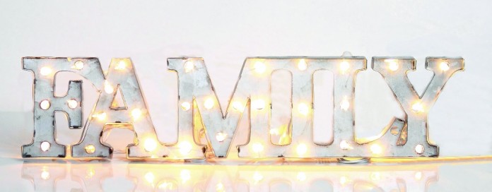 family lighted marquee sign.2 lighted marquee family sign
