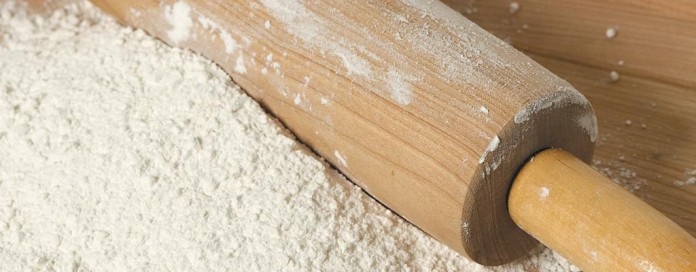 rolling pin in flour rolling pin in flour