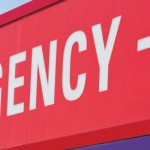 Lowering the bar emergency sign