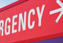 Lowering the bar emergency sign