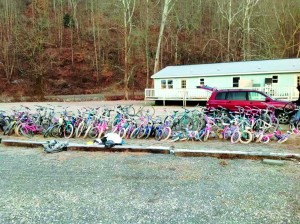 Donated bicycles
