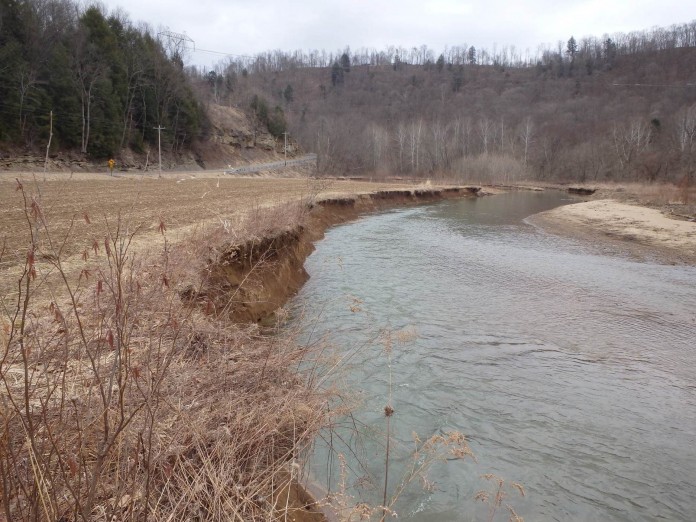 Rapid erosion Rapid erosion