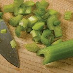 chopped celery