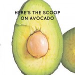 avocado, avocado cut open and avocado with seed removed