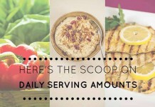 Here’s the scoop on daily serving amounts food groups
