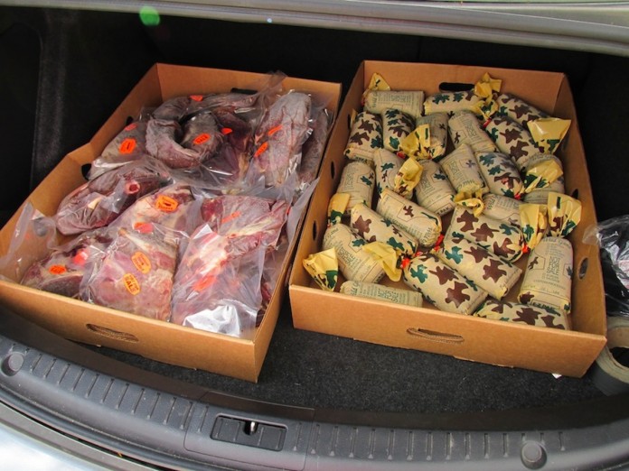 venison hauling 1 Deer venison