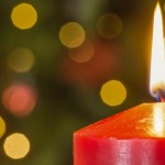 All is calm, the future is bright red candle