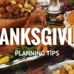 6 Thanksgiving planning tips Thanksgiving table with turkey, stuffing and rolls