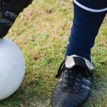 Will work for cleats boy's foot on soccer ball