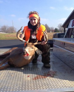 Kylie McLean Kylie McLean with nine-point buck
