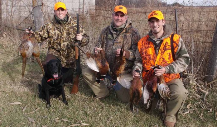 Miller family pheasant hunting