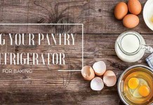 How to keep your pantry and refrigerator stocked for baking milk, eggs, flour, butter and rolling pin