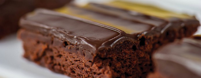 brownies with chocolate icing brownies with chocolate icing