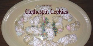 How to make clothespin cookies clothespin cookies on plate