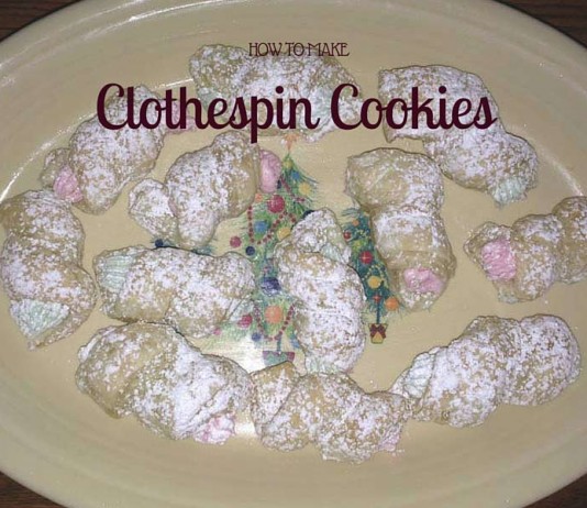 How to make clothespin cookies clothespin cookies on plate