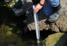 Envirothon introduces students to soil and water issues Envirothon students testing water
