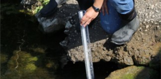 Envirothon students testing water